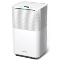 HUMILABS 12L Dehumidifier, 2L Water Tank, 24H Timer, 3 Modes, Auto/Manual Drainage, LED Touch Screen, Low Noise