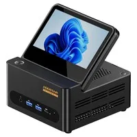 AOOSTAR G-FLIP Mini PC, AMD Ryzen 7 H255 8-Core Up to 4.9GHz Processor, Radeon 780M Graphics, 24GB DDR5 5600MHz RAM + 1TB PCIe 4.0 NVMe SSD, Foldable 5" 1080P Display, USB4 & OCuLink Expansion, Dual 2.5G LAN