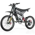 EU DIRECT FVKING E6 Ultra Electric Dirt Bike NFC Unlock 60V 15Ah+2 Dual Batteries 3000W Motor Recommended Top Speed 25KM or H 25+2_75inch Off road Tires 60 90KM Max Mileage 180KG Max Load Mountain Electric Bicycle