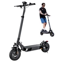 iScooter W9 Electric Scooter, 1000W Motor, 48V 14Ah Battery, 10 inch Tires, 45km/h Max Speed, 45km Range, Front & Rear Disc Brake, Dual Shock Absorption, LCD Display