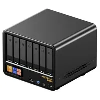 AOOSTAR WTR MAX 11 Bays NAS Mini PC Barebone (No RAM No SSD), Secondary Screen, AMD R7 Pro 8845HS 8 Cores Max 5.1GHz, HDMI+DP+USB4 Triple Display, 2*2.5G LAN, 2* INTEL X710 10G LAN, 3*USB3.2, 1*Oculink, 1*SD Card, 1*Type-C, 1*Audio - EU Plug