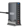 GaN Tech Bakeey YMX 800W 800W 10 Port USB PD Charger 2USB A+8USB C PD QC Fast Charging Desktop Charging Station EU Plug US Plug for iPhone 16 Pro Max 15 14 13 Pro for Huawei Pura X for Xiaomi 15 Ultra for Samsung Galazy S25 Ultra