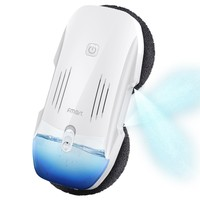 FMART T10 PRO Window Cleaning Robot, Dry & Wet Cleaning, 3800Pa Strong Suction, Dual Cross-Spray System, AI Path Planning, 4 Cleaning Modes, APP & Remote Control, 120ml Water Tank, Edge Detection, UPS Safety Protection