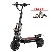 BOYUEDA S3-11 Electric Scooter, 3000W*2 Motor 85km/h Max Speed, 60V 38Ah Battery up to 120km Range, 11-inch Sawtooth Vaccum Off-road Tire, Dual Hydraulic Disc Brakes, Hydraulic damping, 45° Climbing LCD Display All-round Lighting and turn signal