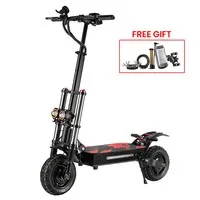 BOYUEDA S3-11 Electric Scooter, 3000W*2 Motor 85km/h Max Speed, 60V 38Ah Battery up to 120km Range, 11-inch Sawtooth Vaccum Off-road Tire, Dual Hydraulic Disc Brakes, Hydraulic damping, 45° Climbing LCD Display All-round Lighting and turn signal