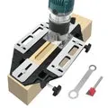 Aluminum Alloy Door Hinge Jig Guide Woodworking Door Hinge Template Slotting Locator Door Lock Jig for Wood Cabinet Kitchen Door Lock Installation