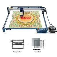 SCULPFUN S30 Ultra 33W Laser Cutter + 660*660mm Laser Bed + Rotary Roller