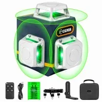 CIGMAN CM-701 Self-Leveling 3x360° Cross Line Laser Level - Pulse Mode, ±3° Auto-Leveling, 20H Battery for Construction, Renovation & Alignment