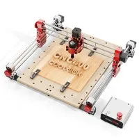 TWO TREES COOLOOK CNC400 CNC Milling Machine, 400×400×50mm Working Area, 8000RPM Spindle, 500mm/min Engraving Speed, 0.05mm Accuracy, XYZ Axis Structure, GRBL Open-Source Control System for MDF, Solid Wood & Carbon Fiber