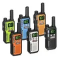 2Pcs Baofeng BF T18 Mini Walkie Talkie PMR446 License Free 16 Channels 2W Power Long Range Type C Rechargeable NOAA Weather Alerts Hands Free Two Way Radio