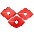 ENJOYWOOD 3PCS Aluminum Router Corner Jig Set R5 R30 6 in 1 Precision Woodworking Corner Templates Enduring and Easy to Use