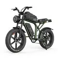 EU DIRECT JANSNO X80 Electric Bike,48V 17Ah Battery,750W Motor 1000W Peak Power,Spring Suspension,Disc Brake,20inch Snow Tires,45KM Max Mileage,120KG Max Load,Snow Electric Bicycle