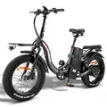 EU DIRECT FAFREES F20 X MAX Electric Bike 48V 30AH Battery 750W Motor Recommended Top Speed 25KM or H 20+4_0inch Fat Tires 180 220KM Max Mileage 150KG Max Load Folding Electric Bicycle