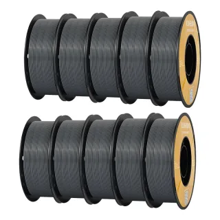 KINGROON PETG 3D Printer Filament 1.75mm 10kg Grey High Strength Easy to Print Eco-Friendly No Bubbles Smooth Printing High Precision
