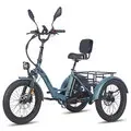 EU DIRECT FAFREES F20 MATE Electric Tricycle with EU L2e P Certification 48V 23_45Ah Battery 500W Motor Recommended Top Speed 25KM or H 20+3_0inch Fat Tires 95 120KM Mileage Range 180KG Max Load Folding Electric Bike