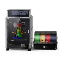 Creality K2 SE Combo 3D Printer with Enclosure, 500mm/s Speed, 0.1mm Precision, 220×215×245mm Build Volume, Auto Leveling, 300°C Nozzle for Multi-Material Printing
