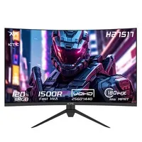 Like New - KTC H27S17 27-inch 1500R Curved Gaming Monitor QHD 2560x1440 16:9 ELED 180Hz 120% sRGB 4000:1 Contrast Ratio 1ms MPRT Response Time Low Motion Blur Compatible with FreeSync G-Sync USB 2xHDMI2.0 2xDP1.4 Audio Out VESA Mount