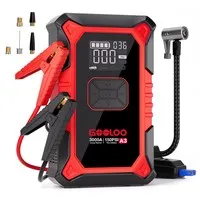 GOOLOO A3 3000A 12V Car Jump Starter with 150PSI Tire Inflator, 35L/Min Air Flow, Power Bank & LED Display, For 9L Gas and 6.5L Diesel Vehicles