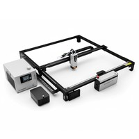 ATOMSTACK Glacier 120W Water-Cooled Diode Laser Engraver, 455nm Blue Laser, 0.15 × 0.15mm Laser Spot, 800 × 800mm Working Area, 20,000mm/min Speed, Turbo Mode, Offline Multi-Machine Control, AI Image Generation
