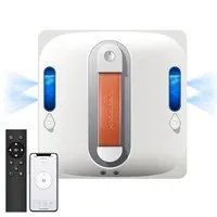 Liectroux S11 Window Cleaning Robot, 8000Pa Strong Suction, 4-Way Auto Water Spray, Intelligent Navigation, Tuya App & Remote Control, Voice Prompts