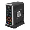 GaN Tech 660W 10 Port USB PD Charger 6USB C+4USB A QC 140W PD 3_1 Fast Charging Desktop Charging Station for iPhone 16 16 Pro 15 14 13 Pro Max for MacBook Pro for Airpods for Apple Watch for iPad