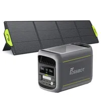 FOSSiBOT F1800 Portable Power Station + 1×SP200 200W Foldable Solar Panel