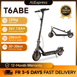 Electric Scooter TODIMART T3A, 250W ABE Certified Electric Scooters, max 20km/h, range 30-35km, 36V 7.8Ah scooter, with suspension system and APP
