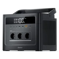 DaranEner Cubus1000 Max Portable Power Station, 1152Wh LiFePO4 Battery, 1000W Pure Sine Wave Output, 2000W Surge, 300W Solar Input, 100W USB-C PD, XT60 Output, MPPT, BMS, UPS, 3500+ Cycles