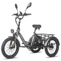 EU DIRECT FAFREES F20 MATE Electric Tricycle with EU L2e P Certification 48V 21Ah Battery 500W Motor Recommended Top Speed 25KM or H 20+3_0inch Fat Tires 90 115KM Mileage Range 180KG Max Load Folding Electric Bike