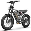 EU DIRECT Bluvall Su8 Electric Bike 52V 20Ah Battery 1000W Motor Peak Power 1500W Recommended Top Speed 25KM or H 20x4 Inch Fat Tire 60KM Mileage 150kg Max Load Electric Bicycle