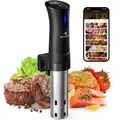 BlitzHome® SV2209 1100W Sous Vide Cooker APP Control Thermal Immersion Circulator Machine with Digital LED Display Time and Temperature Control Color Black