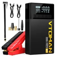 VTOMAN X7 Car Jump Starter with Air Compressor, 4250A Peak, 12V Vehicles up to 10L Gas & 10L Diesel, 160 PSI Tire Inflator, 5.1" Smart Display, 88.8Wh Battery