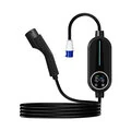 MINZAN 7KW Type 2 EV Charger 8A 32A Adjustable HD Screen 5m Cable Waterproof IP66 Electric Vehicle Charging Station Flexible Timer Function Quiet Operation