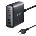 GaN Tech Blitzwolf BW S26 250W 8 Port USB PD Charger 3USB A+5USB C PD3_0 QC3_0 AFC FCP PPS APPLE Fast Charging Desktop Charging Station EU Plug for iPhone 15 14 13 for Samsung Galaxy Z Flip4 for MacBook Pro for Airpods for Apple Watch