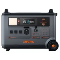 Oscal PowerMax 3600SE Portable Power Station, 3600Wh LiFePO4 Battery, 3600W Pure Sine Wave Output, 4500W Surge, 6 LED Light Modes, USB-C 100W, App Control, Fast Recharge, Solar Generator for Home Backup, RV, Camping - US Plug