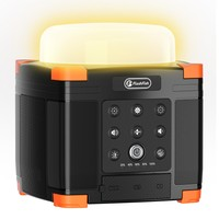 FlashFish FL9-A Multifunctional Power Station, 56Wh / 15600mAh Lithium Battery, 45W USB-C PD Fast Charging, Dual 15W Bluetooth 5.0 Speakers, 700LM 3-Mode Camping Lantern, TWS Stereo Sound, SOS Emergency Light