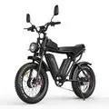 LOOKROAD L20 Pro Electric Bike,52V 20Ah+2 Dual Batteries,1000W+2 Dual Motors,Recommended Top Speed 25KM or H,Speed Sensor,HydraulicDisc Brakes,20x4_0 Inch Fat Tire,200 250KM Max Mileage,150kg Max Load,Electrric Bicycle