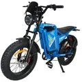 EU DIRECT BAOLUJIE DM 01 Electric Bike,60V 25Ah Battery,60V 2000W Motor,3500W Peak Power,Recommended Top Speed 25KM or H,20+4_0inch Tires,Dual Oil Disc Brakes,SHIMAN 7 Speed,90 100KM Max Mileage,175KG Max Load,Electric Bicycle