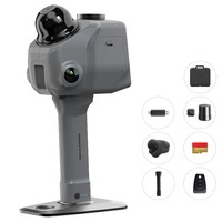 3DMakerpro Raven Max RTK LiDAR Scanner, Dual 12MP Cameras, Integrated RTK Positioning, 100m Scan Range, Survey-Grade Mapping, 150,000 Points/s, 360°×40° FOV, Enhanced RGB Point Clouds, 4K True-Color Capture, 32GB Storage, 12000mAh Battery, Wi-Fi 5
