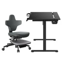 NEWTRAL Small Standing-Mate Ergonomic Standing Desk Chair + ACGAM Height Adjustable Electric Desk