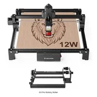 Mecpow X3S 12W Laser Engraver and Cutter + G3 Pro Rotary Roller