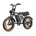 EU DIRECT PVY A20 Electric Bike 48V 20Ah Battery 250W (Unlocked 1000W) Motor Recommended Top Speed 25KM or H 20+4_0inch Tires 80KM Max Mileage Range 150KG Max Load Dual Mechanical Disc Brakes Electric Bicycle