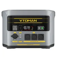 VTOMAN FlashSpeed 2400 Portable Power Station, 1408Wh LiFePO4 Battery, 2400W AC Output, 3200W Peak Power, 12 Output Ports, 100W USB-C, 600W Solar Input, 1500W AC Input, <10ms UPS