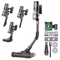 Proscenic P20 OnePass Cordless Vacuum Cleaner, 70000Pa Suction, 70-Min Runtime, 680W Brushless Motor, 180° Bendable Tube, Wet & Dry Cleaning with Extra Water Tank