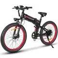 SAMEBIKE LO26 Plus Electric Bike 48V 15AH 1000W Motor Recommended Top Speed 25KM/H 26 Inches Tire Electric Bike 50-100km Mileage Max Load 150Kg