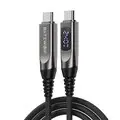 BlitzWolf BW TC25 240W Digital Display Type C to Type C Cable PD3_1 Fast Charging Data Transmission Tinned Copper Core Line 1_2M Long for iPhone 17 17Pro Max 16 15 for Huawei Mate XTs for SAMSUNG