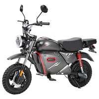 Y18 Electric Motorcycle, 2000W Motor, 48V 20Ah Battery, 55km/h Max Speed, 90km Range, 15"×3.0" All-Terrain Tires, 150kg Max Load, Dual Damping & Disc Brake