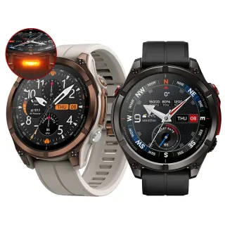 [World Premiere]Zeblaze Stratos 4 Pro 1.43-inch AMOED GPS Downloadable Maps Two-color LED Flashlight 60-days Battery Life bluetooth Call Heart Rate Blood Oxygen Monitor Sleep Monitoring Multi-sport Modes Music Storage Playback 5ATM Waterproof Smart Watch