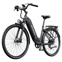 ONESPORT OT05 MAX Electric Bike, 250W Motor, 36V 22.5Ah Battery, 140km Range, 25km/h Max Speed, Torque Sensor, Shimano 7-Speed, Hydraulic Disc Brakes, Front Suspension, Bluetooth App Control - Tech Grey