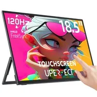 UPERFECT UTouch E6 Pro Portable Gaming Monitor, 18.5 inch 1920*1080 120Hz Touchscreen, 178° Viewing Angle, FreeSync, Built-in Speaker, 2*Full-Featured Type-C, 1*mini HDMI, 1*3.5mm AUX - EU Plug